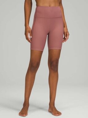 Lululemon Ribbed Contoured High-Rise Short 8" Spiced Chai 8